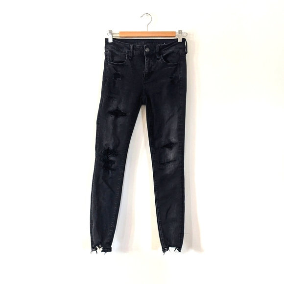 American Eagle Outfitters Denim - American Eagle Black Distressed Jeans
